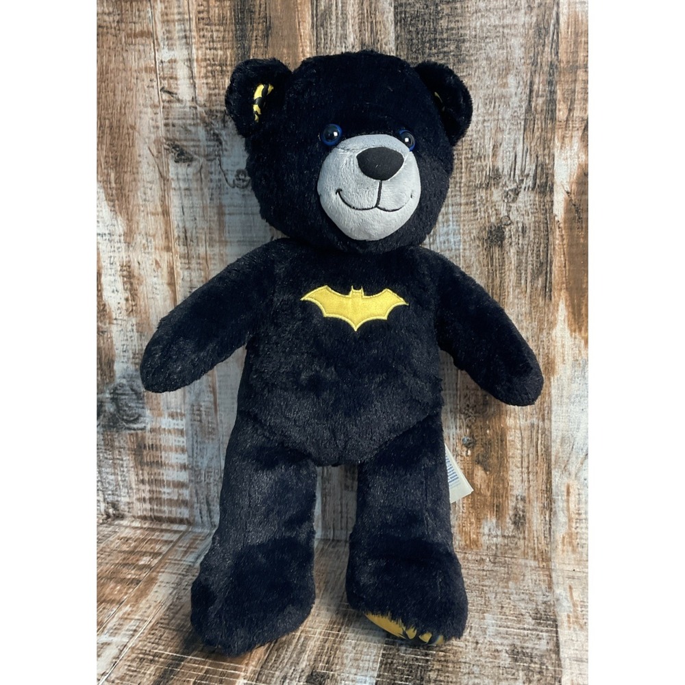 Build-A-Bear BAB Plush Teddy Bear Batman 16" Black Dark Knight DC